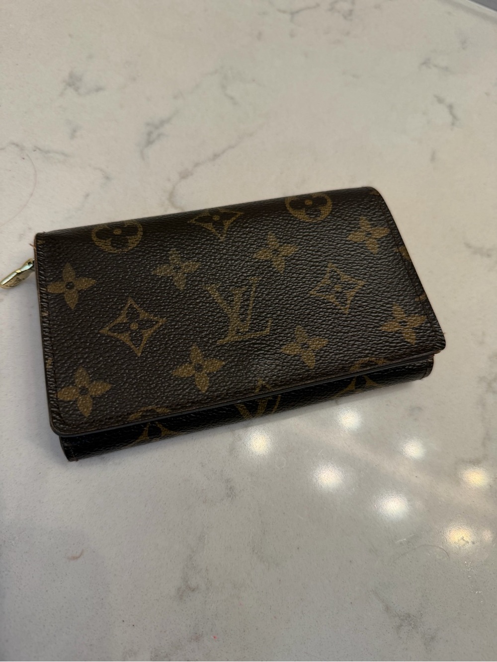 Louis Vuitton Monogram Canvas Brown Port Tresor Wallet